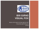 Bài giảng Visual Fox