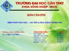 Bài thuyết trình: Biện pháp hóa học, vai trò và ứng dụng trong IPM