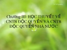 Bài giảng Chương 3: Học thuyết về chủ nghĩa tư bản độc quyền và chủ nghĩa tư bản độc quyền nhà nước