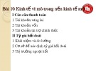 Bài giảng Kinh tế vĩ mô 1: Bài 10 - Phạm Xuân Trường