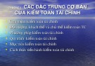 Bài giảng Chương 1: Các đặc trưng cơ bản của kiểm toán tài chính