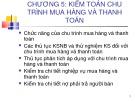 Bài giảng Chương 5: Kiểm toán chu trình mua hàng và thanh toán