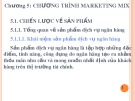 Bài giảng Chương 5: Chương trình Marketing Mix