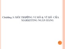 Bài giảng Chương 3: Môi trường vi mô & vĩ mô của marketing ngân hàng