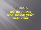 Bài giảng môn Quản trị rủi ro: Chương 5 - ĐH Công nghiệp TP. HCM