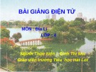 Bài giảng điện tử môn Địa lý lớp 4