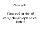 Bài giảng Chương III: Tăng trưởng kinh tế và sự chuyển dịch cơ cấu kinh tế