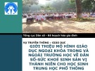 Báo cáo Giới thiệu mô hình giáo dục ngoại khóa trong và ngoài trường học về dân số sức khỏe sinh sản vị thành niên cho học sinh trung học phổ thông