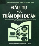 Thẩm định dự án đầu tư: Phần 2