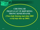 Bài giảng Chương III: Pháp luật về hợp đồng trong kinh doanh