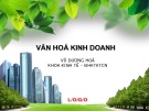 Bài giảng Văn hóa kinh doanh: Chương 5 - Văn hóa  doanh nghiệp