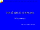 Bài giảng Một số bệnh lý có biểu hiện trên phim ngực - Nguyễn Văn Công