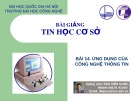 Bài giảng Tin học cơ sở: Bài 14 - Đào Kiến Quốc