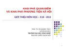 Bài giảng Khai phá quan điểm và khai phá phương tiện xã hội: Giới thiệu môn học - PGS.TS. Hà Quang Thụy