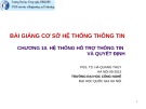 Bài giảng Cơ sở hệ thống thông tin: Chương 10 - TS. Hà Quang Thụy