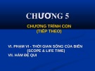 Bài giảng Chương 5: Chương trình con (tiếp theo)