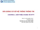 Bài giảng Cơ sở hệ thống thông tin: Chương 1 - TS. Hà Quang Thụy