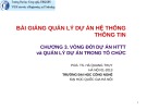 Bài giảng Quản lý dự án hệ thống thông tin: Chương 3 - PGS.TS. Hà Quang Thụy