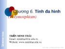 Bài giảng Lập trình hướng đối tượng: Chương 6 - Trần Minh Thái