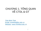 Bài giảng Cấu trúc dữ liệu và giải thuật: Chương 1 - Trần Minh Thái