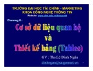 Bài giảng Chương 2: Cơ sở dữ liệu quan hệ và thiết kế bảng (Tables) - ThS. Lê Đình Ngân