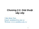 Bài giảng Cấu trúc dữ liệu và giải thuật: Chương 2.2 - Trần Minh Thái