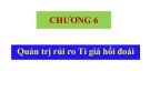 Bài giảng Tài chính quốc tế: Chương 6 - Đoàn Thị Thu Trang