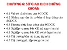 Bài giảng Thị trường chứng khoán: Chương 6 - Đoàn Thị Thu Trang