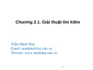 Bài giảng Cấu trúc dữ liệu và giải thuật: Chương 2.1 - Trần Minh Thái