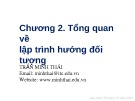 Bài giảng Lập trình hướng đối tượng (Dùng C#): Chương 2 - Trần Minh Thái