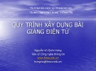 Bài giảng Quy trình xây dựng bài giảng điện tử - Nguyễn Vũ Quốc Hưng