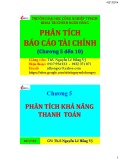 Bài giảng Phân tích báo cáo tài chính: Chương 5 đến 10 - ThS. Nguyễn Lê Hồng Vỹ