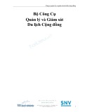 Bộ công cụ quản lý và giám sát du lịch cộng đồng