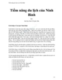 Tiềm năng du lịch của Ninh Bình