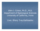 Bài giảng Chuẩn đoán hình ảnh gan - Allen J. Cohen