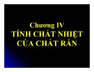 Bài giảng Cơ sở vật lý chất rắn: Chương 4 - ThS. Vũ Thị Phát Minh