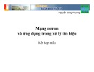 Bài giảng Mạng nơron và ứng dụng trong xử lý tín hiệu: Kết hợp mẫu - Nguyễn Công Phương