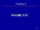 Bài giảng Chương 8: Ngoại tác