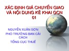 Bài giảng Xác định giá chuyển giao và nội dung kê khai GCN 01 - Nguyễn Xuân Sơn