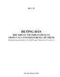 Hướng dẫn khử khuẩn, tiệt khuẩn dụng cụ trong các cơ sở khám bệnh, chữa bệnh