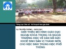 Bài giảng Giới thiệu mô hình giáo dục ngoại khóa trong và ngoài trường học về dân số-sức khoẻ sinh sản vị thành niên cho học sinh trung học phổ thông