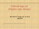 Bài giảng Thiết kế logic số (VLSI design): Chương 2.1 - Trịnh Quang Kiên