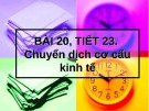 Bài giảng Bài 23: Chuyển dịch cơ cấu kinh tế