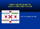 Bài giảng Những vấn đề cơ bản về quản lý tổng hợp vùng bờ - PGS. TS Nguyễn Chu Hồi