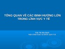 Bài giảng Tổng quan về các định hướng lớn trong lĩnh vực y tế - Trần Thị Mai Oanh