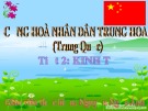 Bài giảng Tiết 2: Kinh tế Trung Quốc