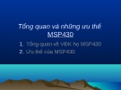 Bài giảng Tổng quan và những ưu thế MSP430