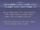 Bài giảng Quản lý Nhà nước về nông nghiệp nông thôn: Chương 1 - Định hướng phát triển nông nghiệp, nông thôn nước ta