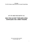 Kỷ yếu hội thảo quốc gia: Bảo tồn và phát triển bền vững Vườn quốc gia U Minh Thượng