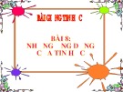 Bài giảng Bài 8: Những ứng dụng của tin học